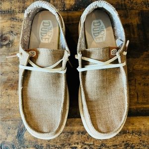 Hey Dude shoes - women’s 8 - tan in color